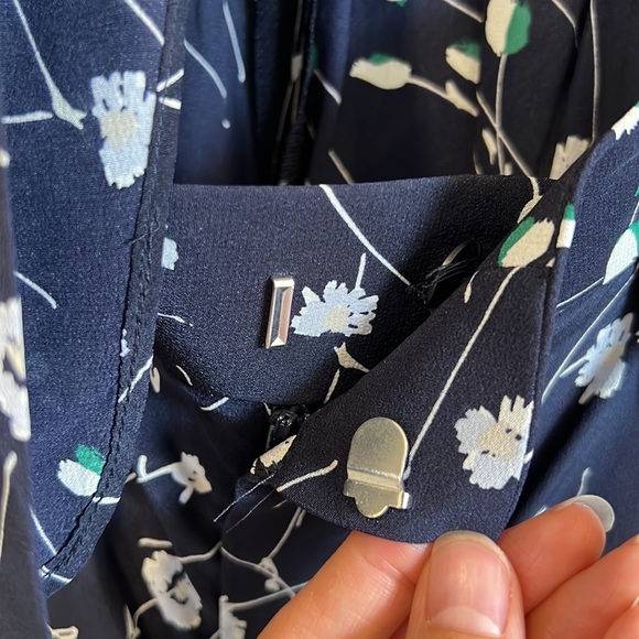 Club Monaco Navy Floral Romper - Picture 7 of 9